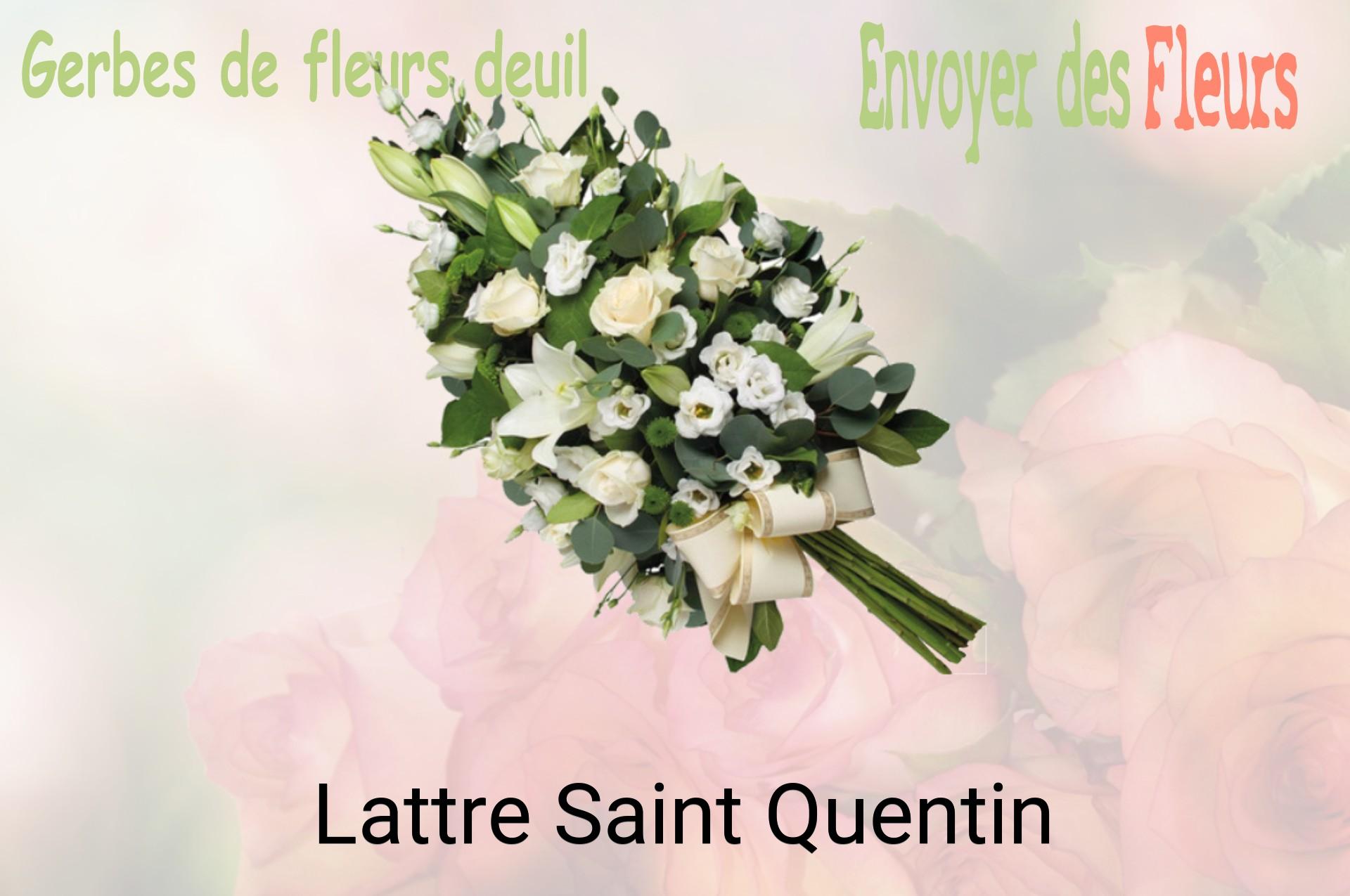 Gerbe de fleurs de deuil livrée à Lattre-Saint-Quentin